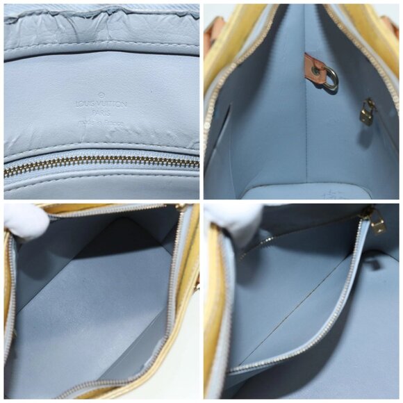 LOUIS VUITTON Monogram Vernis Houston Hand Bag Gris M91053 LV Auth tb1146 - Picture 15 of 16